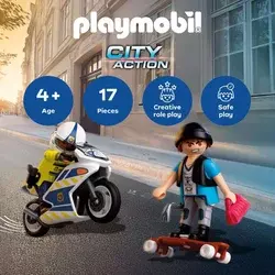 Playmobil City action Potera za pljačkašem skejterom ( 1046290 )