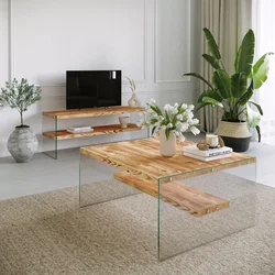 Hanah Home Set nameštaja za dnevnu sobu Niagara S102, Boje hrasta