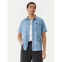 RVCA Srajca Frame Chambray AVYWT00507 Svetlo modra Regular Fit
