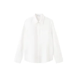 MANGO Bluza LINO off-bela