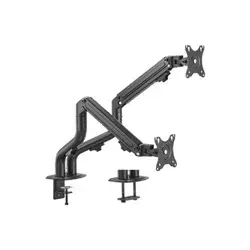 Gembird MA-DA2-02 44280 Podesivi dupli stoni držac za monitor, Tilt, 17-27 max.2x8kg