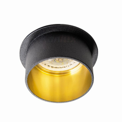 Kanlux 27322 - Ugradna svetiljka SPAG GU10/35W crna/zlatna