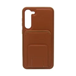 Maska za telefon LEATHER MAGSAFE WALLET za Samsung S23 Plus, Smeđa (braon)