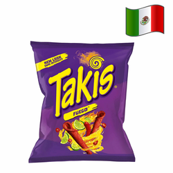 Takis Fuego Hot Chili Pepper & Lime - tortilja čips, 55g | do 4.9.2022