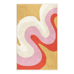 Rumena/rožnata pralna preproga 80x150 cm Raspberry Creamsicle – Mila Home