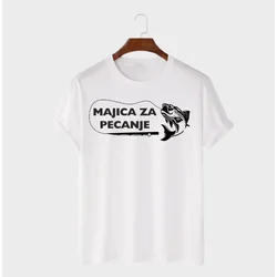 MAFIMI Muška majica Majica za pecanje, Bela