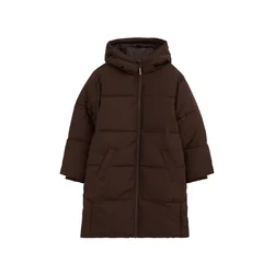 WE Fashion Plašč temno rjava