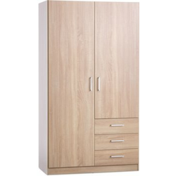Ormar FANDRUP 97x176 2 vrata 3 fioke boja svetlog hrasta