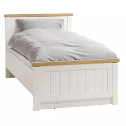 Ram kreveta MARKSKEL 90x200 hrast/bela