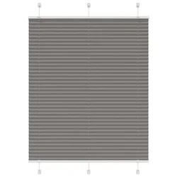 Plisirana roleta antracit 105x150 cm širina tkanine 104,4 cm