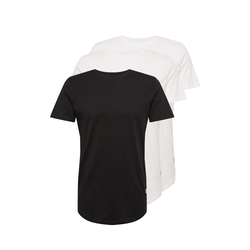 JACK & JONES Majica NOA, bela, črna