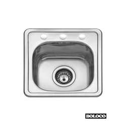 Boloco Ugradna sudopera BL 609, o90, 38x38cm, Hrom