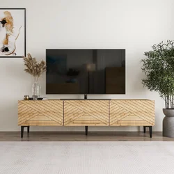 Hanah Home TV Komoda Felix, 160x44,1x31,4 cm, Hrast