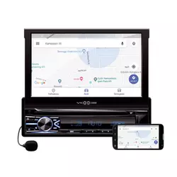 SAL avtoradio VB X800 bluetooth enota z zaslonom na dotik, USB/SD/AM/FM/RDS/AUX, črne barve