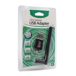 Wireless N adapter sa antenom USB 2.4GHz 5DB 300Mb JWD-U63