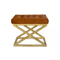 Atelier del Sofa Tabure 50x42x40cm, Zlatno-Terakota