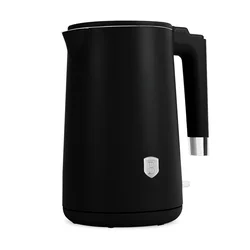 Grelnik vode z dvojno steno mat črn 1,7L 55443
