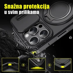 Maska za Samsung Galaxy A26 5G CamShield Ring stand plava