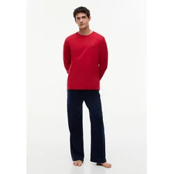 Tommy Hilfiger Underwear Dolga pižama rdeča/črna