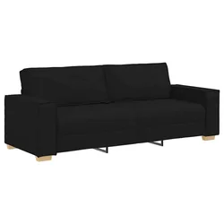 Vidaxl Trosed črne barve 220x78x84 cm blago