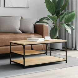 Stolić za kavu boja hrasta sonome 90x49x40 cm konstruirano drvo