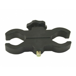 Plastic mount for flashlight on a scope