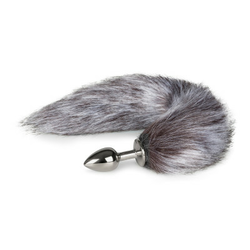 analni čep Fox Tail No. 5, srebrn