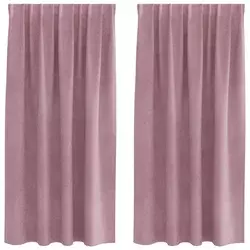 Zavjese za zamračivanje 2 pcs Tamno ružičasta 140 x 175 cm