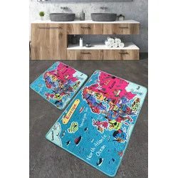 Lessentiel Maison Set 2 prostirke za kupatilo Šareni