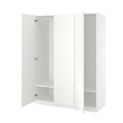 PAX / FORSAND Garderober, bela/bela, 150x60x201 cm