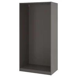 PAX Okvir garderobera, tamnosiva, 100x58x201 cm