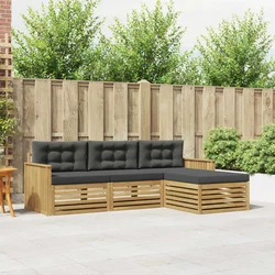 Set vanjskih sofa 4 kom. Bijela i antracit