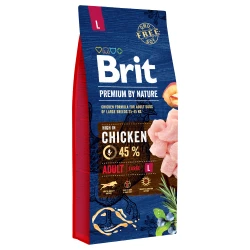 BRIT Premium by Nature Adult Large Breeds Hrana za pse, 15kg