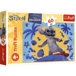 Northix Stitch Puzzle, 60 kosov, zabaven Disneyjev dizajn za otroke