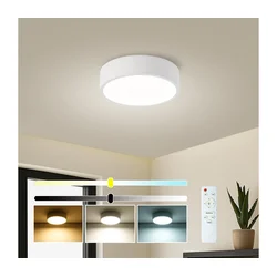 Brilagi - LED prigušiva svetiljka POOL LED/18W/230V 3000-6000K 20 cm bela + daljinski upravljač