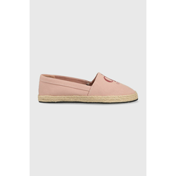 Espadrile Calvin Klein Jeans ESPADRILLE MONO SEASONAL GR boja: bež, YW0YW01032