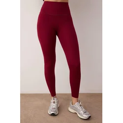 Trendyol Milla Ženske helanke Thmaw26Ty00019, Bordo