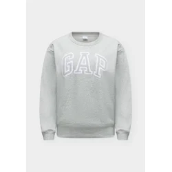 GAP Majica HERITAGE siva/bela