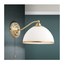 Orion WA 2-1371/1 - Zidna lampa OLD LAMP 1xE27/40W/230V bela/mesing