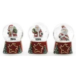 Viter novogodišnja vodena kugla santa star 6 cm ( 50311 )