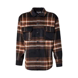 JACK & JONES Srajca JJEBRADLEY OLLIE rjava/črna/bela