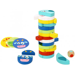 Drvena igra za ravnotežu Tooky toy - Animals