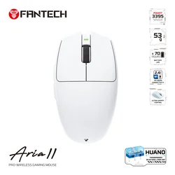 Fantech Gaming miš XD7V2 Aria II, Wireless, Beli