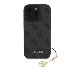 Guess Guess, Hrbtni ovitek za iPhone 16 Pro, tiskan 4G, Siva, (21749357)