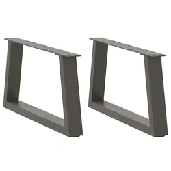 Noge za klub stolić V-oblika 2 kom antracit 50 x (30-31,3) cm čelik