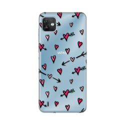 Silikonska maska za Wiko Y82 Heart Pattern Print Skin providna