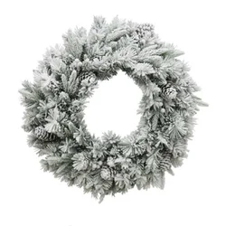 Božićni venac za vrata, sneg, 30 cm ( 41-117000 )