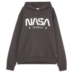 Cropp - Dukserica s natpisom NASA - tamno siva