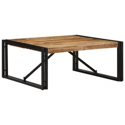 Stolić za kavu 80x80x35 cm od masivnog grubog drva manga