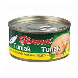 GIANA Tuna v rastlinskem olju 185 g